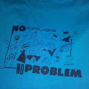 TREND SHIRT WITH 90'S ART NO DRUGS NO PROB #6